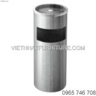 Thùng rác inox gạt tàn tròn A35-A