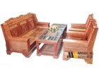 Bộ bàn ghế như ý gỗ xoan đào Nội thất 368 PK19C