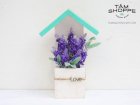 Nhà gỗ tình yêu hoa Lavender tím