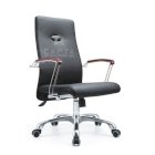 Ghế văn phòng chân xoay lưng trung bọc PVC đen CE4103-P1-Nội thất CAPTA
