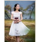 Đầm công chúa thêu hoa lãng mạn Art Fashion DXCC088