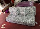 Sofa giường bật một chiều màu ngựa vằn