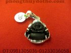 Mặt dây chuyền - Phật Di lặc đá đen bọc bạc 2,3x2,4 cm