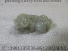 Mặt dây chuyền - Tỳ hưu đá xanh ngọc  dài 3,6 cm