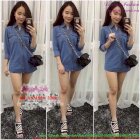 Áo sơ mi jean nữ 2 túi thời trang sành điệu - hhASM529