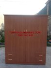 Tủ quần áo màu vân gỗ 4 cánh nhựa Đài Loan - không ẩm mốc, cong vênh, mối mọt - BH 10 năm