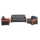 Ghế sofa văn phòng cao cấp Hòa Phát SF23-3 bọc PVC đen