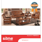 Sofa gỗ - Salon gỗ - Sofa phòng khách gỗ nhập khẩu cao cấp giá tốt SITME WS66023