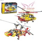 Lắp Ráp 3357 Decool Technic Rescue Helicopter 2in1