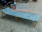 Giường xếp cao cấp vải gai đan, sơn tĩnh điện ánh đồng