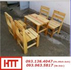 Bộ bàn ghế gỗ pallet HTT_065