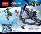 Lắp ráp LELE 79292/ Decool 7118 siêu máy bay Batwing đại chiến Lex Luthor