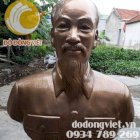 Tượng bác hồ mạ vàng 30cm - Đồ Đồng Việt