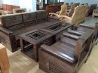 Bộ sofa sồi phun giả óc chó