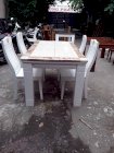 Bộ bàn ăn mặt đá 3D - Bộ bàn ghế ăn nhập khẩu MNTD-MANARO36-16 (1600*900*760) + 06 ghế