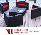 Sofa nhựa giả mây NH-319