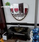 Chậu rửa Lavabo thủy tinh (kiếng) Hồng Phúc HP-808MV