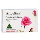 Xà phòng Angelina sữa dê tự nhiên hương Hoa Hồng 100gram