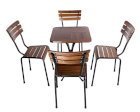 Bàn ghế gỗ nhà hàng cafe QAZ-20