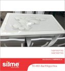Bộ bàn ăn mặt đá 3D nhập khẩu TD-MANARO10-16 (1600x900x760) - 06 ghế