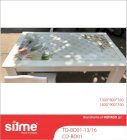 Bộ bàn ăn mặt đá 3D nhập khẩu TD-BD01-13 (1300x800x760)