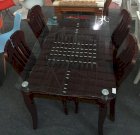 Bộ bàn ăn gỗ cao su Sitme TD-TORINO-16 (1600x900x760) - 06 ghế
