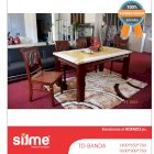 Bộ bàn ăn mặt đá nhập khẩu Sitme TD-BANDA-16 (1600x900x760) - 06 ghế