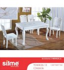 Bộ bàn ăn nhập khẩu cao cấp Sitme TD-60636-13 (1300x800x760) - 06 ghế