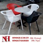 Bộ bàn ghế nhựa cafe NH-316