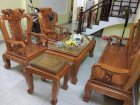 Bộ bàn ghế quốc đào gỗ gõ đỏ (gỗ cà te) Minh Thúy
