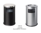 Thùng rác Inox tròn (nắp lõm) - A35N Paloca