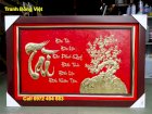 Tranh chữ Tài thư pháp bằng đồng 65 x 100 cm