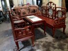 Bộ bàn ghế gỗ phòng khách móc mỏ khảm đá gỗ gụ Minh Thúy