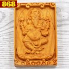 Mặt gỗ hoàng đàn thần Ganesha MG99