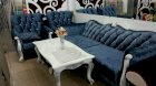 Bộ sofa cổ điển cao cấp sang trọng Mina Furniture MNMS-LUIS-V5 (Xanh Biển)