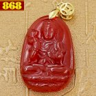 Mặt Phật Đại Thế Chí Bồ Tát thạch anh đỏ 3.6 cm