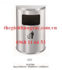 Thùng rác inox A51 (Hình bán nguyệt)