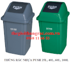 Thùng rác nhựa nắp lật 40 lít - NL40