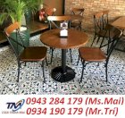 Bàn ghế gỗ cafe cao cấp Thanh Mai Furniture TMG-07