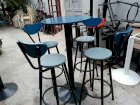 Bộ bàn ghế bar cafe có lưng dựa Việt Đức VĐ254