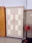 Tủ áo gỗ đẹp 1,2m màu trắng caro Thanh Hà TD30