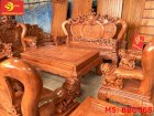 Bộ bàn ghế Nghê Đỉnh gỗ hương tay 14 - 10 món - BBG068