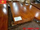 Mặt bàn ăn gỗ gõ đỏ nguyên miếng dài 2,37m-MBA05 LHN