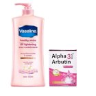 Combo Sữa dưỡng thể Vaseline Body Lotion 600ml và  Alpha Arbutin