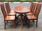Bộ bàn ăn 6 ghế gỗ xoan đào Ohaha BBA025-OH