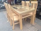 Bộ bàn ăn gỗ sồi 6 ghế Ohaha BBA023-OH