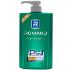 Dầu tắm gội cho nam 2in1 Romano Classic 650ml