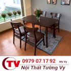 Bàn ghế gỗ phòng ăn Tường Vy - BGPATV06