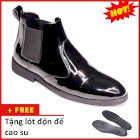 Giày Chelsea boot nam CB520BONG (ĐĐ) cổ chun da bóng