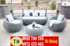 Sofa nhựa giả mây Tấn Hoàng TH006